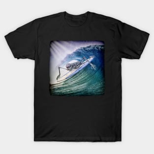 I surf forever skeleton freedom birthday trend T-Shirt